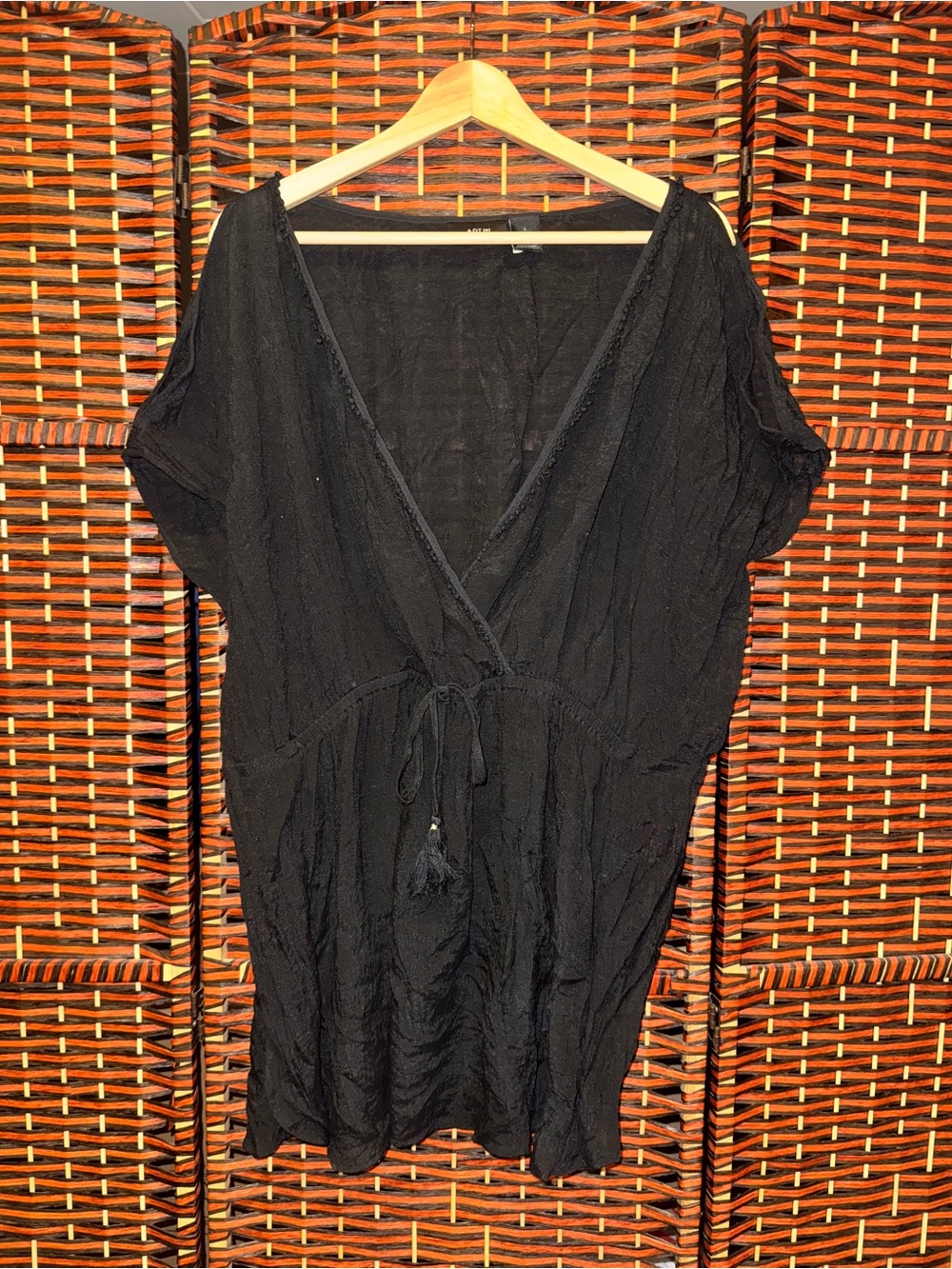 Apt 9 Black Women's Swim Cover-Up Tunic
